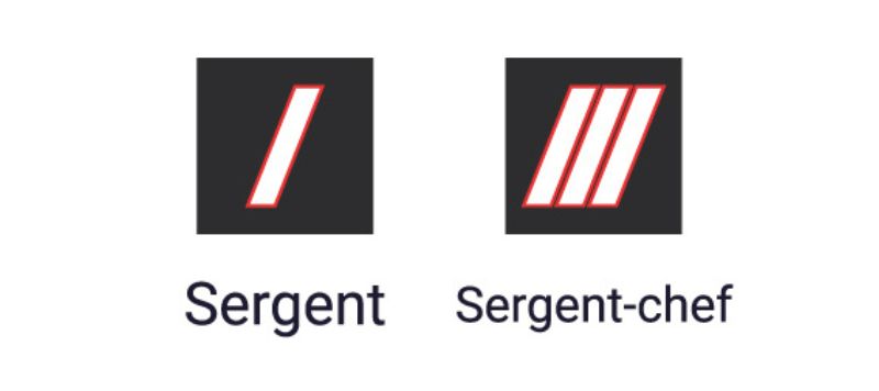 grades sergent sergent chef