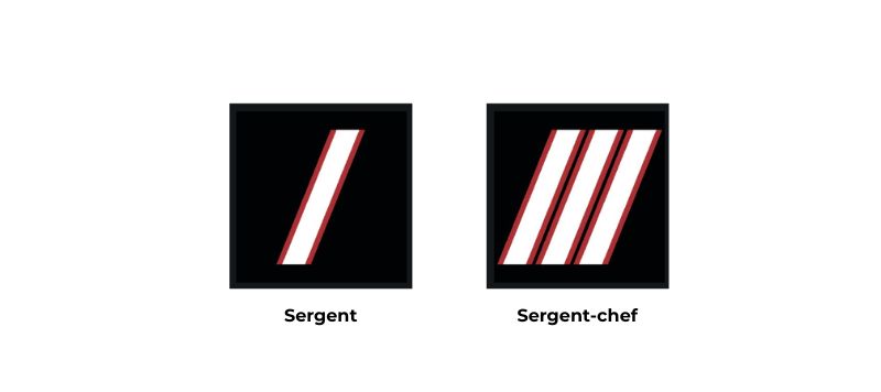 grades sergent sergent chef
