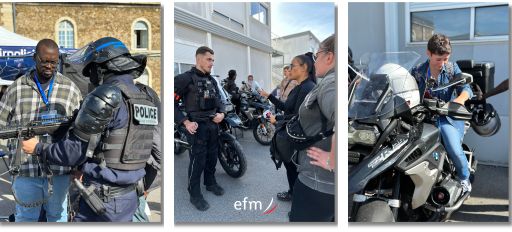 Démonstrations de la police nationale