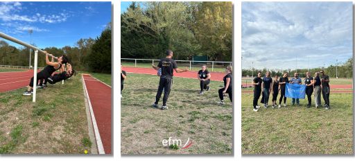 Séance de sport pour préparer le concours de police